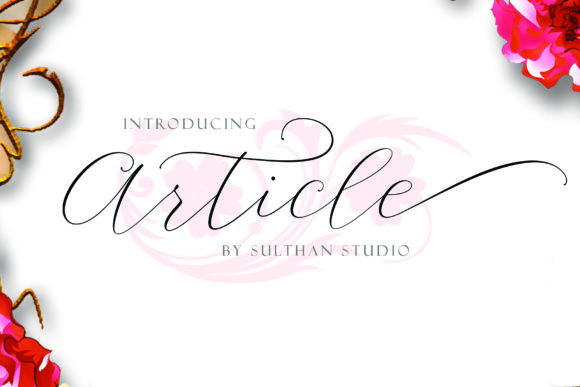 Article Script: A Romantic Font for Crafters and Sellers