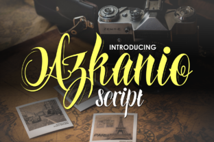 Azkanio Script: A Bold Handwritten Typeface for Web Design