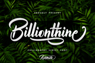 Billionthine Script: A Bold Handwritten Font for Real Brands