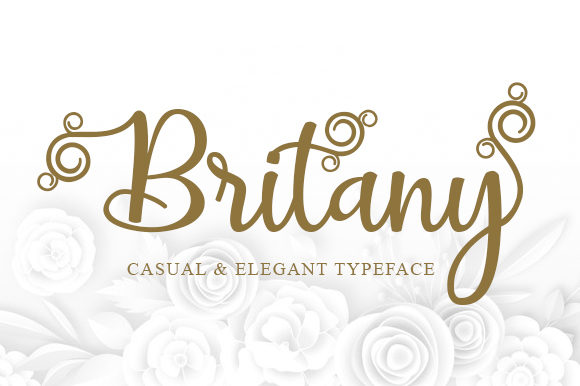 Britany Script: A Fluid Script Font for Romantic Brand Identities