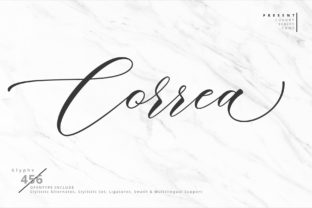 Correa Script: A Bold Handwritten Font for Modern Makers