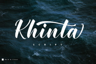 Khinta Script: A Handwritten Font with a Cool Twist for Craft and Product Design