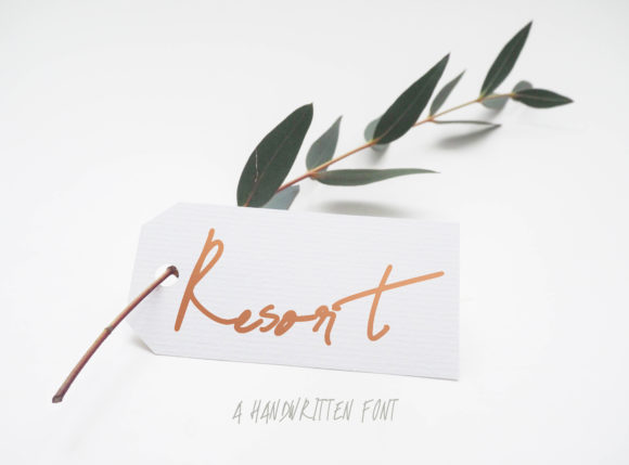 Resort Script: A Handwritten Font That Elevates Web Design Projects