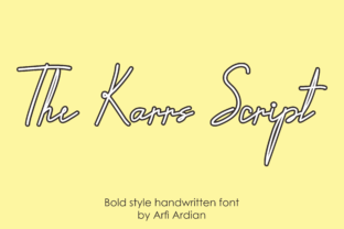 The Karrs Script: A Handwritten Font That Brings Handmade Products to Life