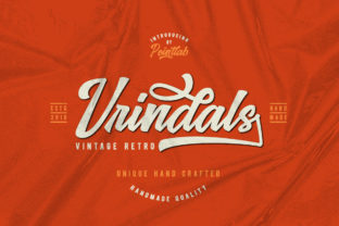 Vrindals Script: A Bold Retro Typeface for Modern Web Interfaces